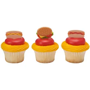 Grilling Cupcake Topper 12ct