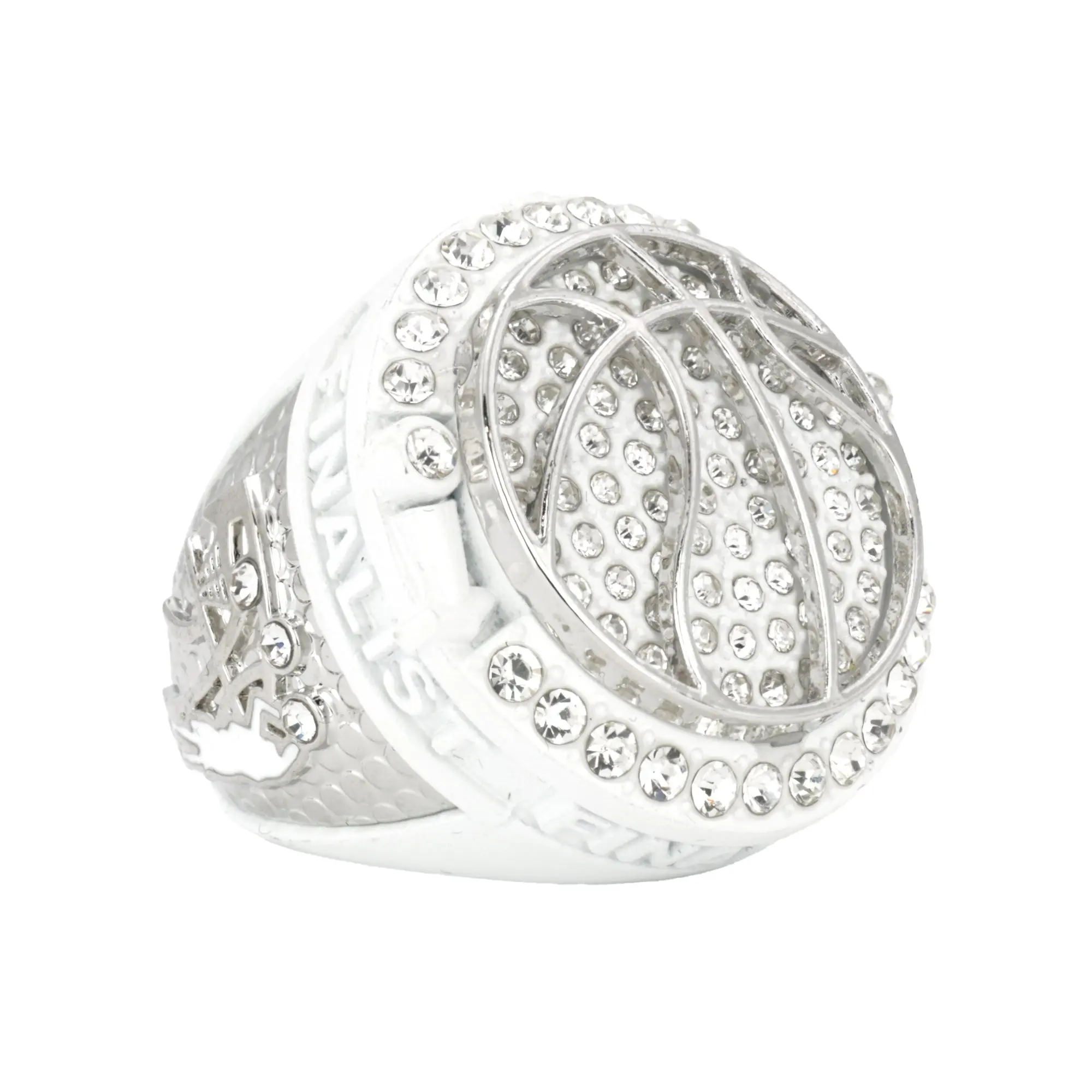 Basketball3 White2 Finalist Ring