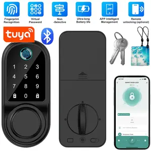 Cerradura De Puerta Inteligente Manija Teclado Huella Digital Entrada Sin Llave