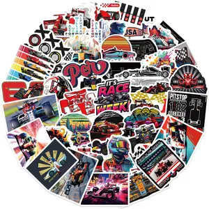 50PCS F1 Formula One Racing Waterproof Protective Graffiti Stickers For Luggage Phone Case Laptop Notebook Decals Kids Gift Protection LanLanAnimeWorlds