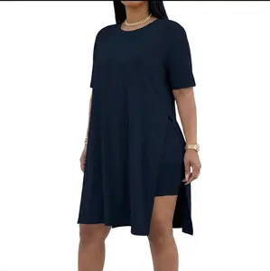 Women's Plus Size 2 Piece Outfits Sleeveless Tunic Tops and Bodycon Biker Shorts Sets Tracksuits