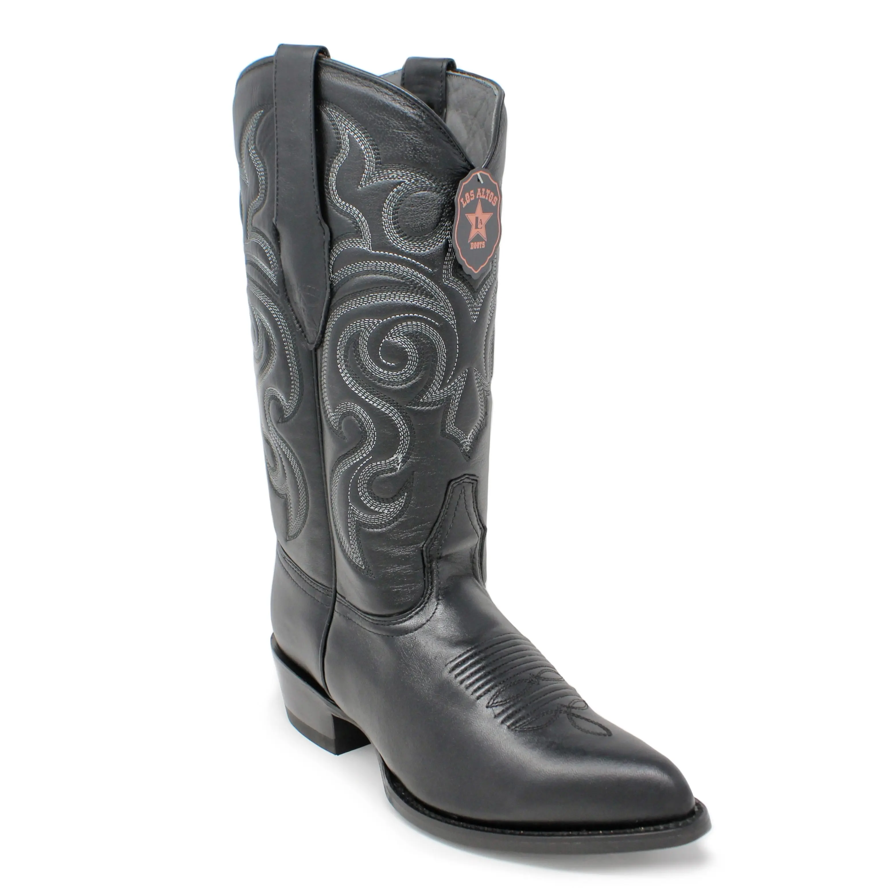 Los Altos Goat J Toe Cowboy Boot - Black