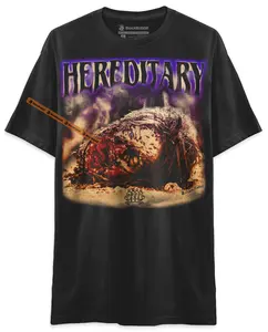 BLACK RABBIT Hereditary Severed Head Unisex T-Shirt Horror Movie Gore Shirt with Jumbo Oversized Print