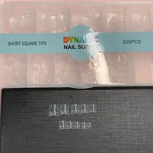 Short Square Tips Box from Dynamic Nail Supply