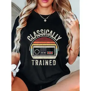 100% Cotton Retro Vintage Classically Trained Video Game Adult T-Shirt