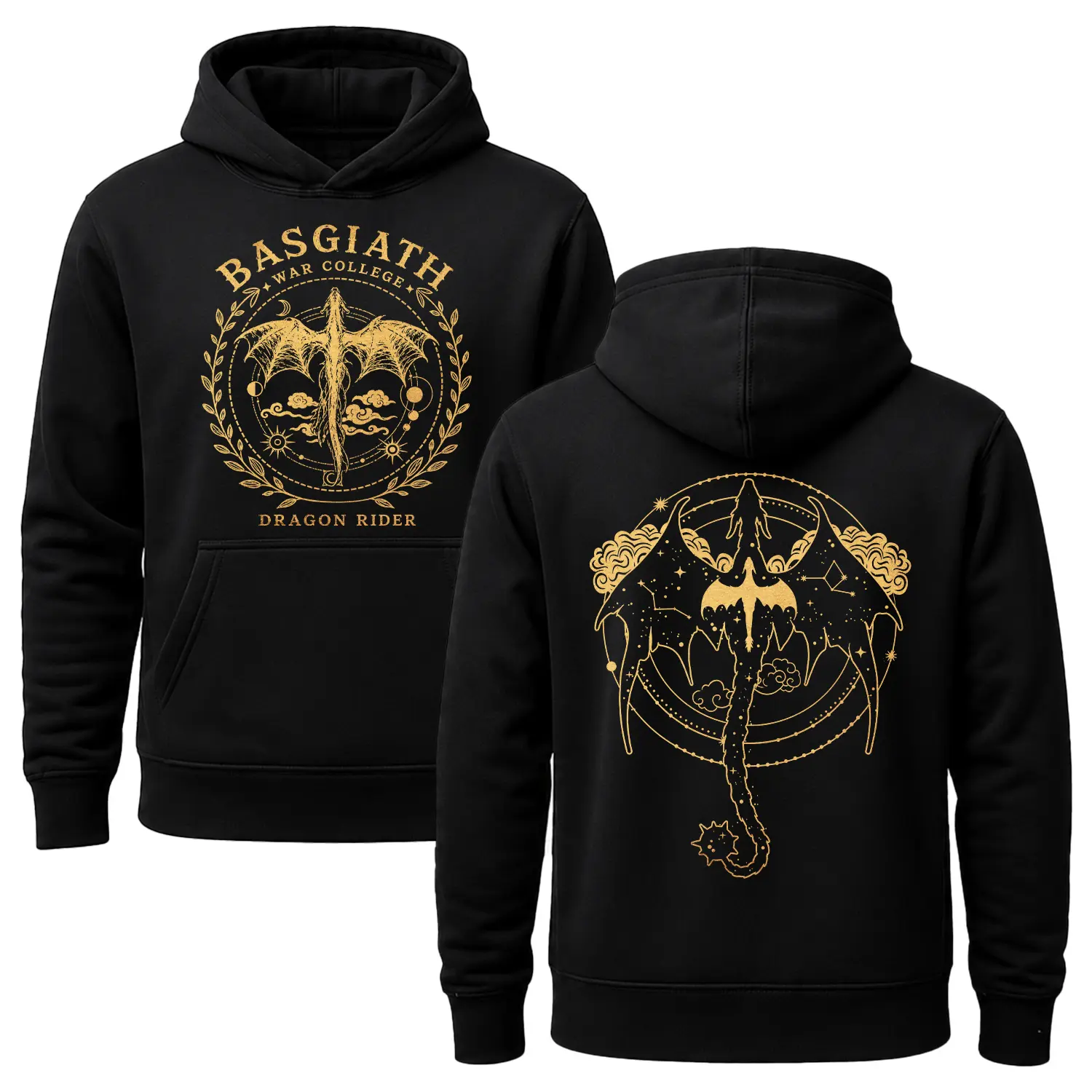 Fourth Wing 2 Sided Hoodie, Basgiath War College Sweatshirt, Basgiath War College T-Shirt, Fourth Wing Sweatshirt, Bookish Dragon Rider Shirt
