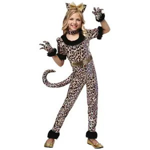 Leopard Jumpsuit Costume for Girls