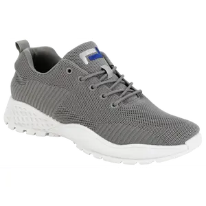 LEVEL ONE Men's Grey Ultralight Trainers Shoes SP658