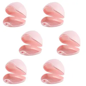 Pacifier Case, Pacifier Holder Case, Pacifier Container for Travel, BPA Free, Pink, 6 Pack