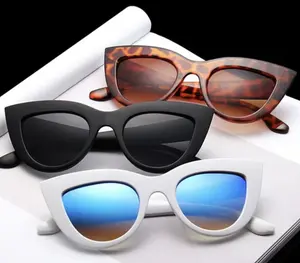 Fashion Cat Eye Sunglasses Women Tinted Color Lens