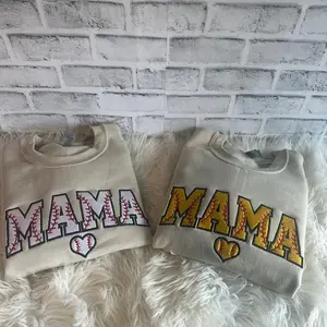 Softball /baseball mama embroidery sweatshirt