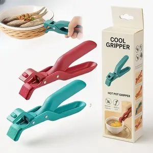 2pcs Green Silicone Anti-Scald Bowl Clips Heat-Resistant Dish Grippers for Hot Plates & Oven Use Safe Ergonomic Design Easy Maintenance Multi-Purpose.