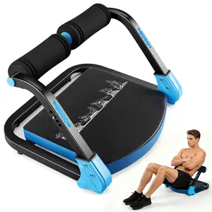 WGCTEK Sit Up Exercise Equipment Ab Workout Machine with 4 Adjustable Resistance 330 LBS Capacity Foldable for Home Gym Efficient Abs Training