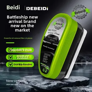 New Green Oil Film Remover for Car Glass, Powerful Oil Film Remover, Crystal Coating, Water Repellent