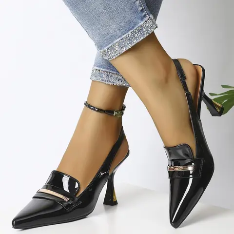 Women's Fashionable Summer Solid Color Stiletto Heels, Elegant Pointed Toe High Heels for Party, Daily Wear for Women & Girls, Elegant Party Shoes Footwear, Chic Summer Footwear, Classic Elegant Footwear