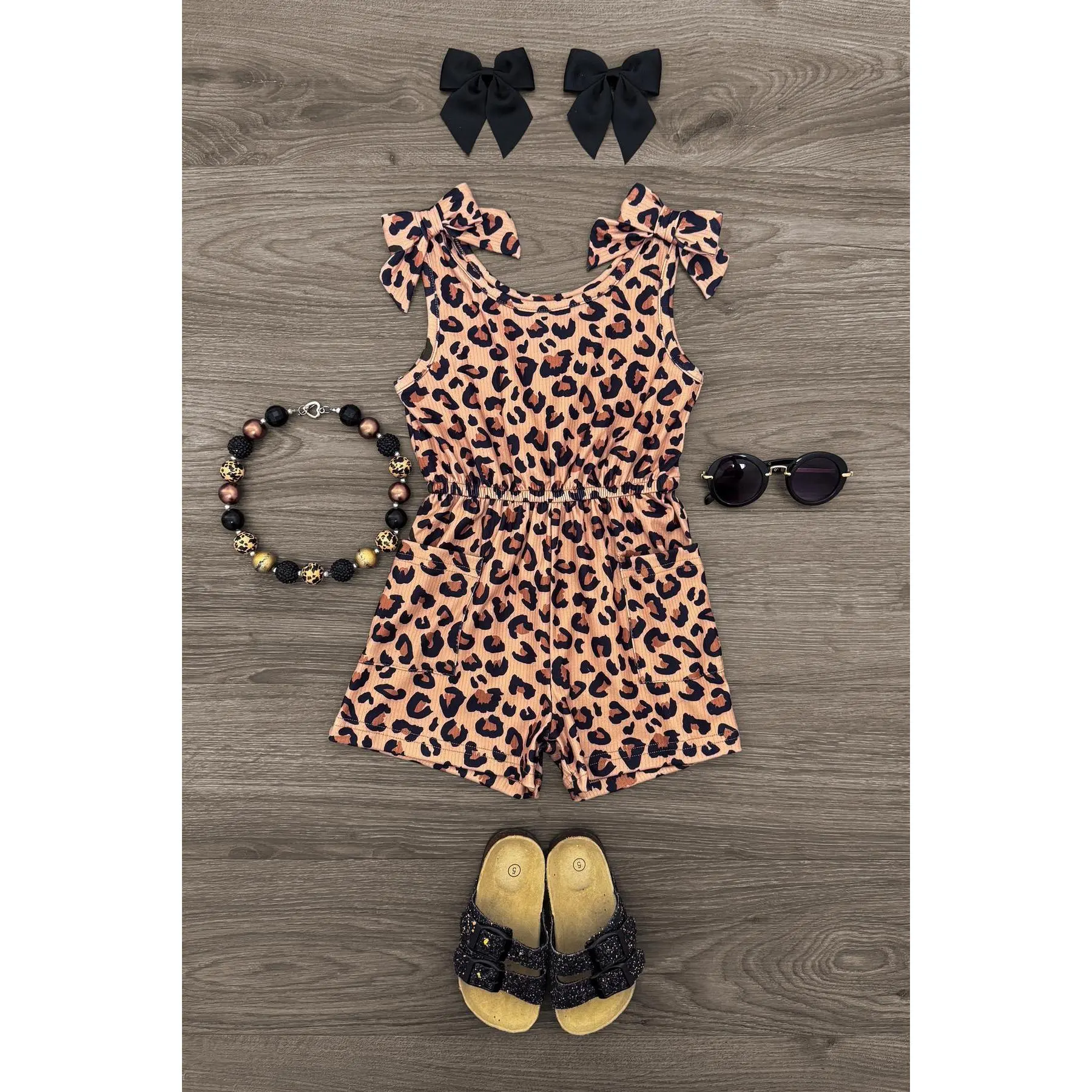 Cheetah Print Romper