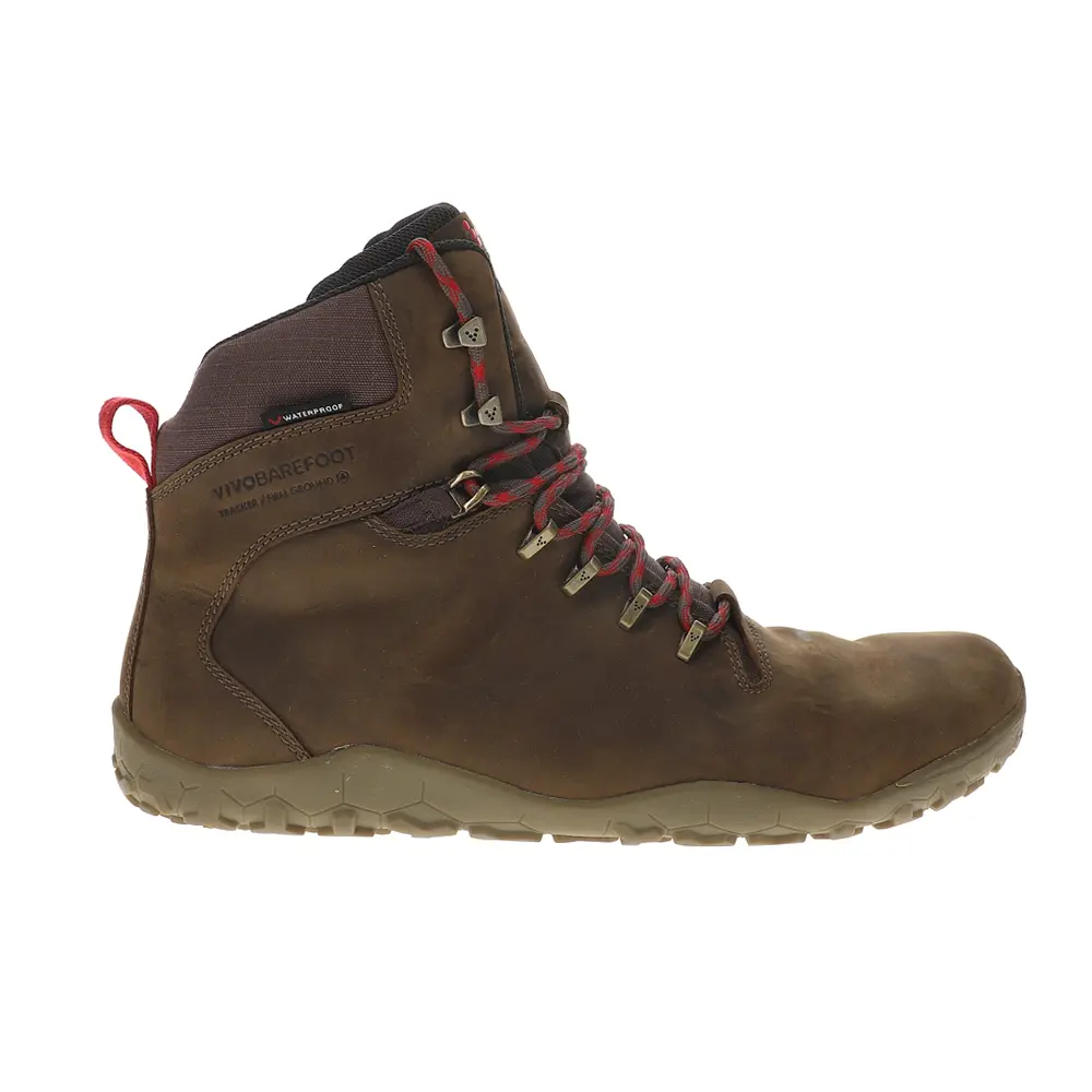 Vivobarefoot Mens Tracker Ii Firm Ground Round Toe Hiking Casual Boots Ankle - Brown