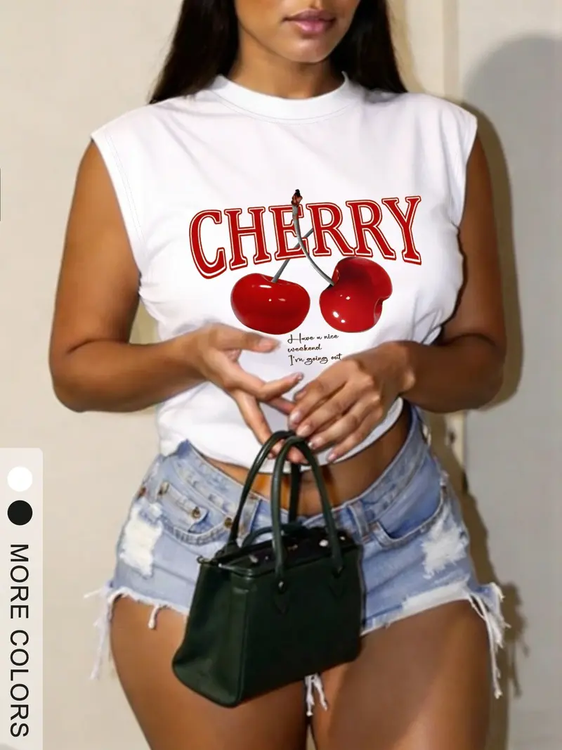 cherry tank top - TikTok Shop