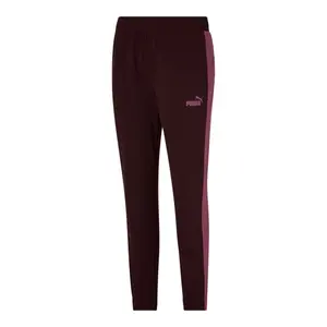 PUMA Womens Contrast Tricot Pants Casual - Red