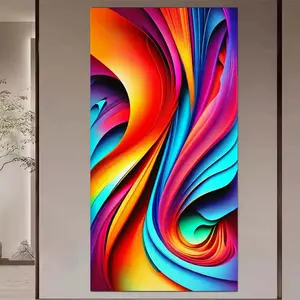 1 set of DIY diamond painting kit, 5D diamond art set, DIY decoration abstract, colorful, fluid mosaic, diamond art, DIY art home decor, Handcraft.