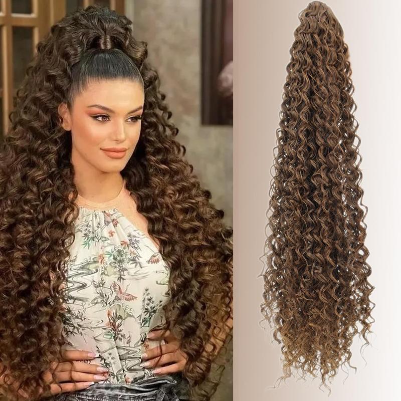 Ponytail Wig - High-Temperature Fiber, Easy-Clip Design,,Perfect for Everyday & Special Occasions, Stylish Hair Accessory|Curly Texture Wig|Easyclip Wig, Wigs for Women