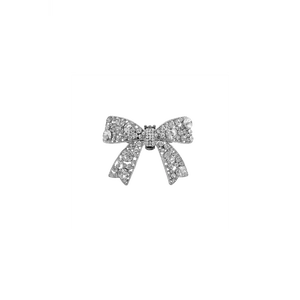 Rhinestone Bow Toe Clip