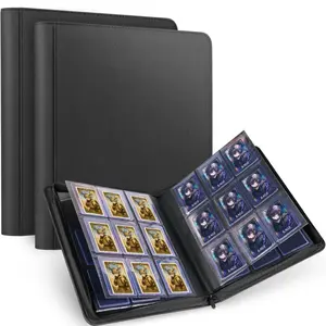 Top loader Binder 9pocket 3x4 toploaded cards leather