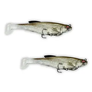 USA BASS TACKLE - Magnum Swimbait - Paddle Tail Swimbaits Pre Rigged Fishing Lures Premium Lure with Strong Owner Hook, Magdraft Style Bait for Giant Freshwater Predator Fish