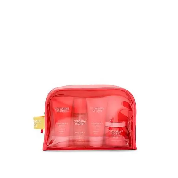 Victoria's Secret White Peach Mango Body Care Gift Set ft. Reusable Travel Bag