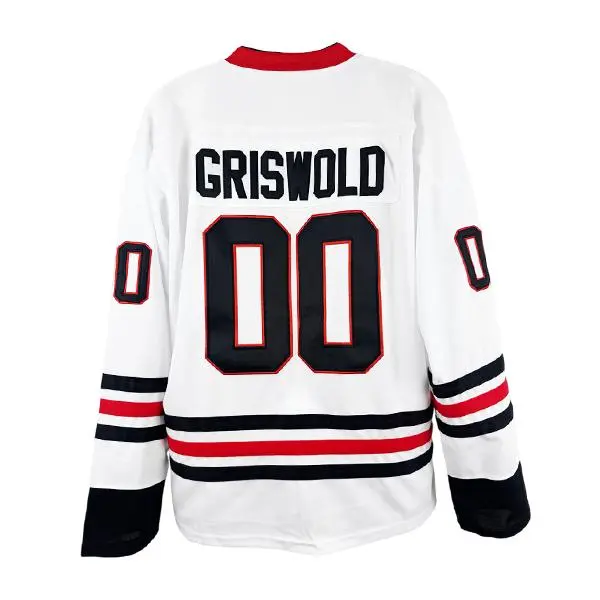Unisex Griswold #00 Christmas Vacation Movie Classic Sports Top - White V-Neck, Moisture-Wicking, U.S. Standard Professional Sports Clothing, Gymwear, Home Jersey, Polyester Clothes, Game Day, U.s. Sizes, Stretch Fit, Moisture Wick, Football Fashion, V-Ne