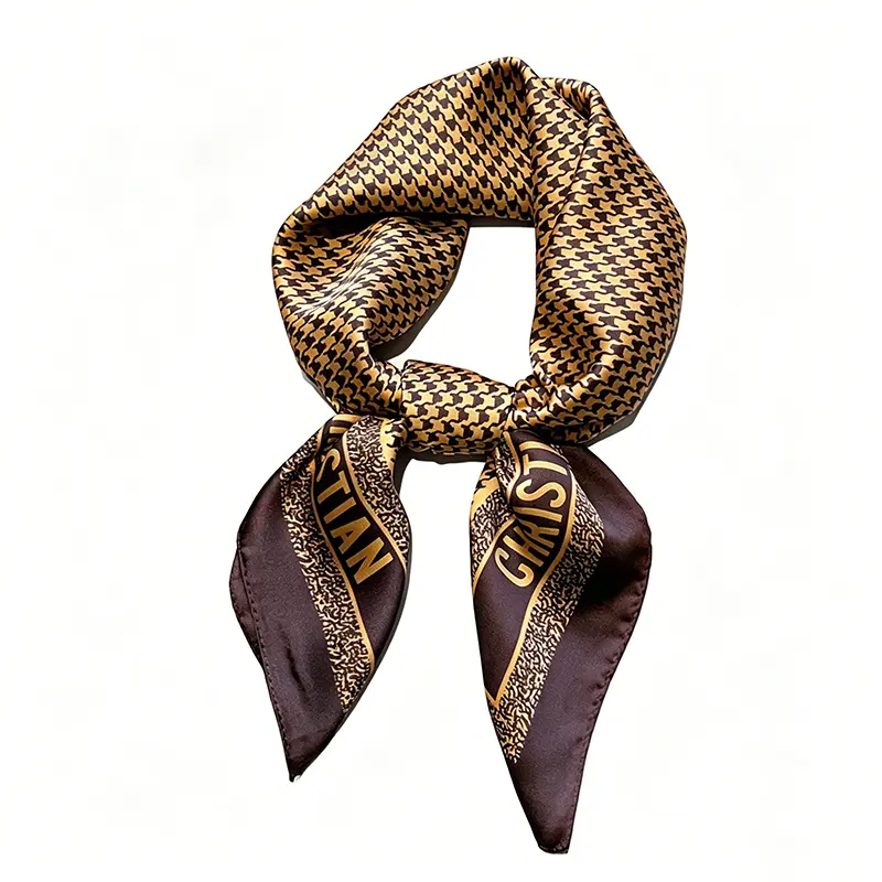 Fashionable Houndstooth Pattern Scarf, Checkered Scarf, Neck Scarf, Elegant Soft Comfortable Scarf for Women & Men, Casual Versatile Scarf for All Seasons
