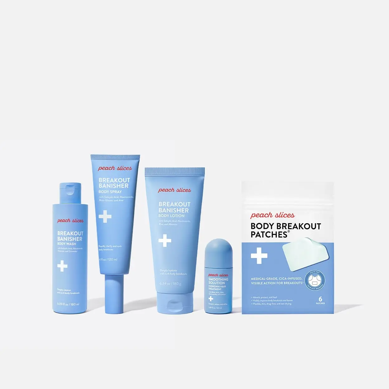 Peach Slices Body Breakout Bundle - Soothing & Smooth Acne Skin Repair Collection for Clear Calm Skin Peach Slices Body Breakout Bundle - Soothing & Smooth Acne Skin Repair Collection for Clear Calm Skin