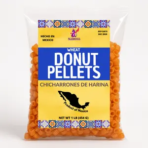 Alebrixes | Mexican Wheat Donut Pellets 1 LB (454g) | Duritos - Mexican Snack | Chicharron - Fritura De Harina Para Freir | Savory, Classic, Crispy, Mouth-Watering | Product of Mexico.