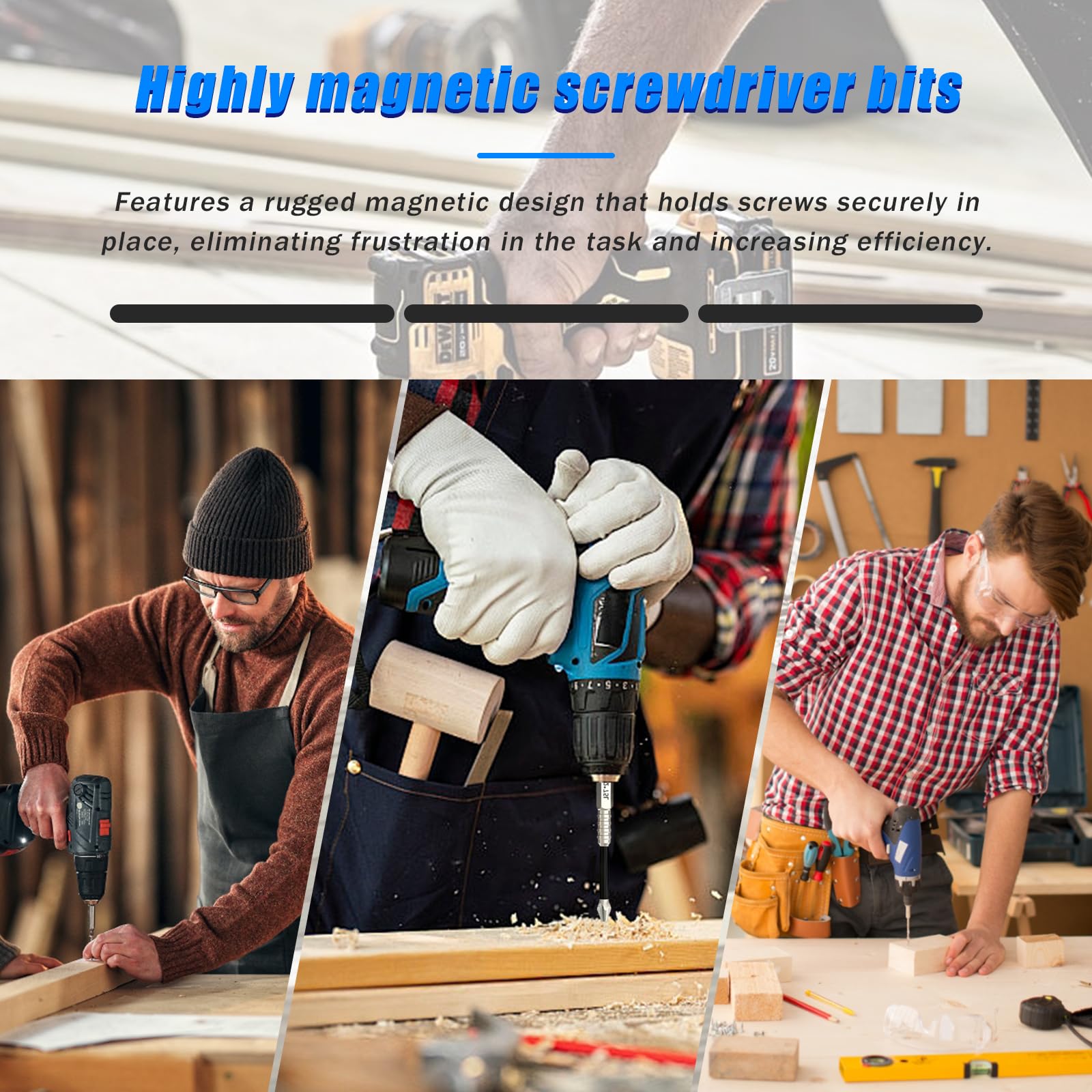 High-Magnetic Screwdriver Drill Bit, K5 High-Magnetic Drill Dit Set,Magnetic Durability Screwdriver Drill Bit Set, Anti Slip Magnetic Electric Screwdriver Set