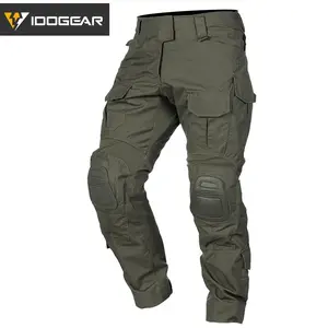 IDOGEAR G3 Sport Pants with Knee Pads Men's Pants Outdoor Training Trousers Menswear Clothes Sweatpantsmen 3205 Pocket Polyester