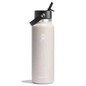 Hydro Flask 40oz Wide Mouth Flex Straw Bottle - Oat