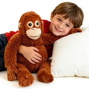 Punch Monkey Stress Relief Gorilla Plush Toy Ultra Soft Stuffed Animal Cuddly Pillow Child-Safe Machine Washable Gifts for Kids Girlfriend for Birthday Christmas