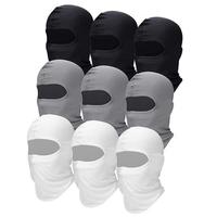 9 Pcs Mix Color (Black,White,Grey)