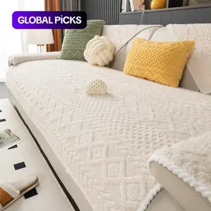 Boho Style Sofa Covers, Sofa Slipcover, Soft Plush Pet-Friendly Anti-Slip Protector, Reusable Dust Cover for Single-Seater to Four-Seat Sofas #GLOBAL PICKS