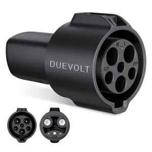 Duevolt J1772 to Tesla Adapter, 80Amp 250V J1772 Adapter Compatible with Tesla Vehicles