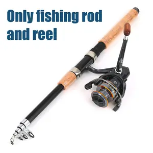 Best Selling Telescopic Fishing Rod Reel Set, Spinning Reel + Fish Line + Accessories Box + Storage Bag, Portable Beginner Friendly High Value