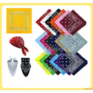 6-Piece American Retro Paisley Polyester Bandanas for Females - Outdoor Hip-Hop Street Dance Headscarves, Multi-Purpose Breathable Lightweight Soft Magic Scarves, Stylish Fashion Accessories for Daily Wear & Sports, Female,summervibes
