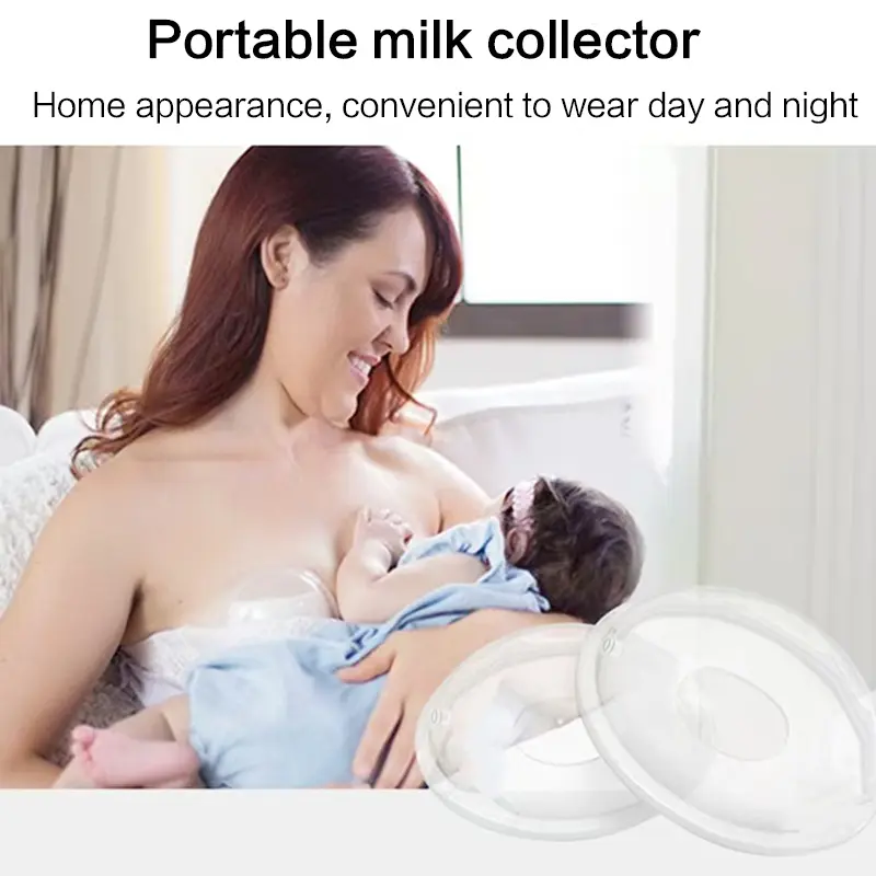 Reusable Silicone Breast Milk Shells, 2pcs/set Wearable Breast Shields, Portable Nursing Pad Cups for Travel, Mummy Breastfeeding Accessories