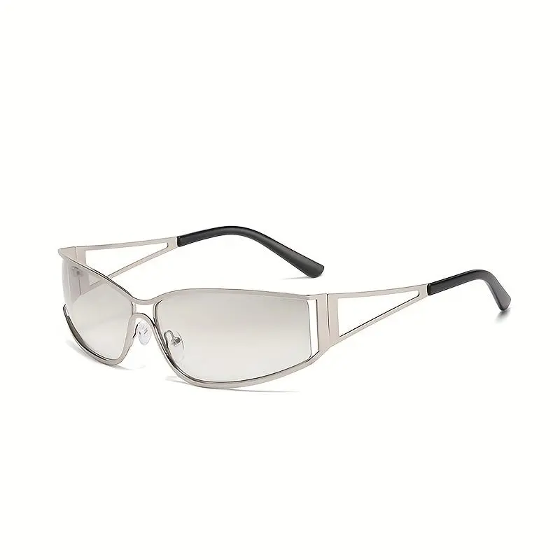 Decorative Eyeglasses with a Large European Style Frame and High-End Silvery Color-Changing Lenses