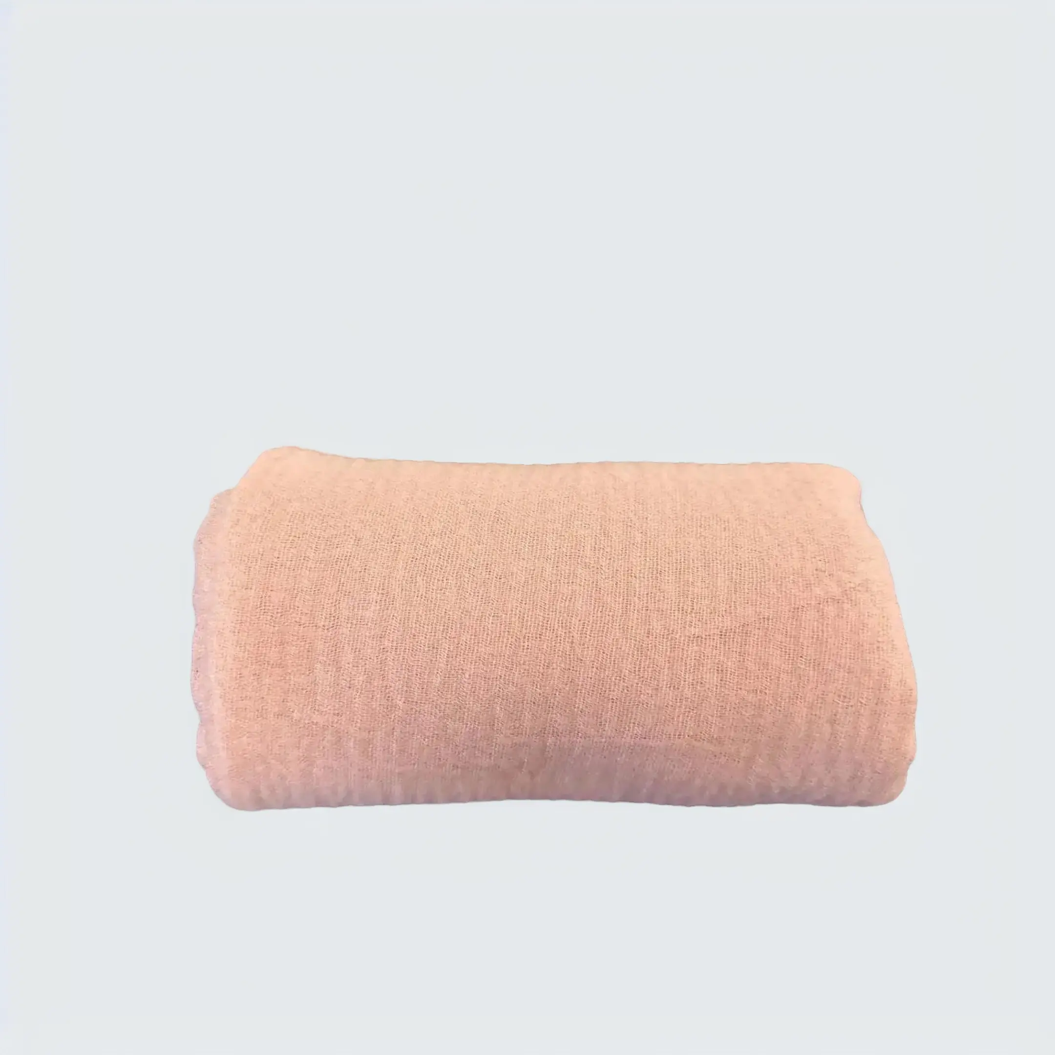 Crinkle Cotton Scarf | Light Peach - Soft and Breathable Fabric for Versatile Use