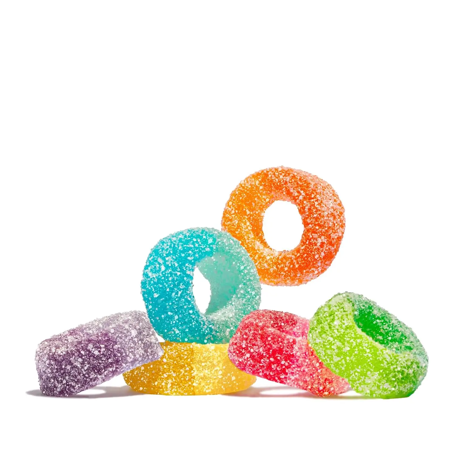 Albanese Sour Mini PuckeRings 4.5 LB Bulk Candy – 6 Assorted Fruit Flavors, Soft & Chewy Sour Gummy Rings, Grape, Pineapple, Mango, Blue Raspberry, Cherry & Orange