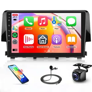 2G+64G Car Radio for Honda Civic 2016 2017 2018 2019 2020 (Original car with Screen),  Android Car Stereo Carplay Android Auto GPS WiFi 9'' Touchscreen Bluetooth FM/RDS EQ SWC Backup Camera