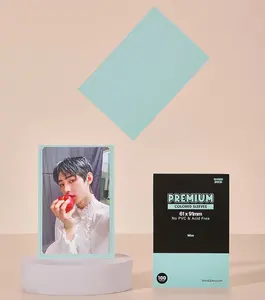 Premium Colored Photocard Sleeves - Mint Color 61x91mm Double Sleeve Size (pack of 100)