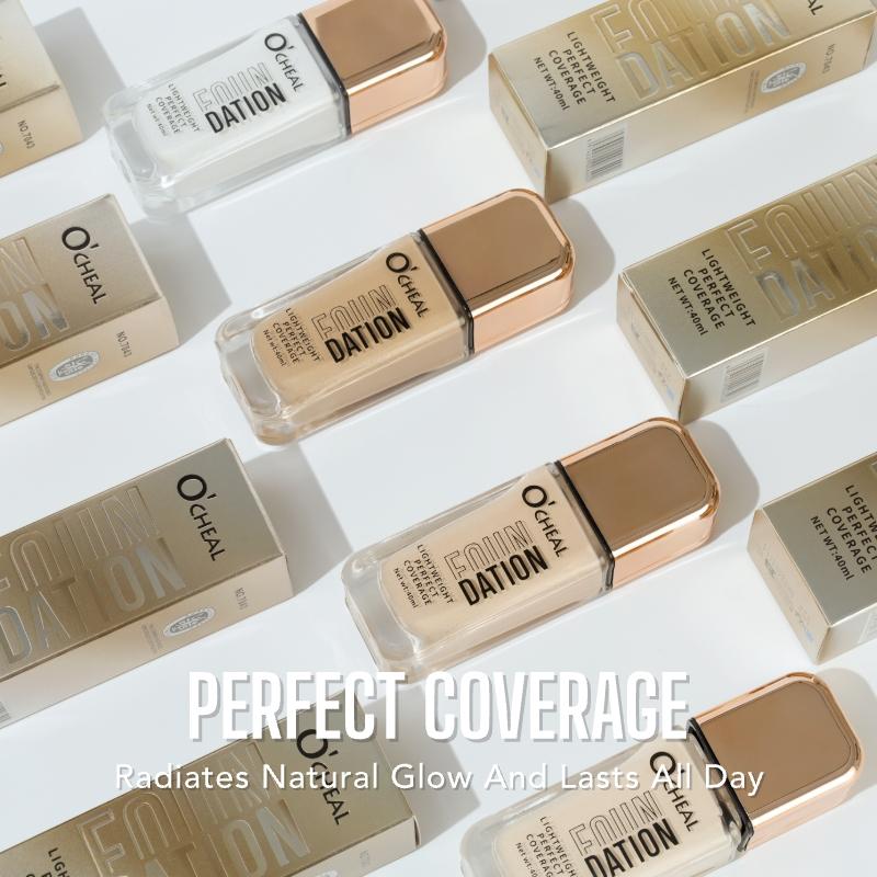 4 Shades High Coverage Foundation Concealer, Lightweight Flawless Finish Concealer Pen for Acne Scars & Dark Circles, Long-Lasting Makeup Base Cosmetic