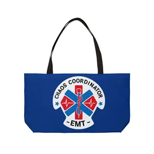 EMT Chaos Coordinator Weekender Tote Bag, Perfect for Emergency Medical Responders, Nurses, Gift for Health Workers, Beach Bag, Travel Bag